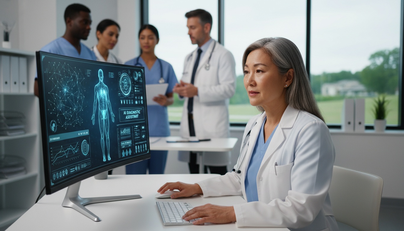 A person facing an AI interface