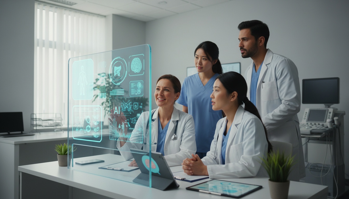 A professional working with AI tools