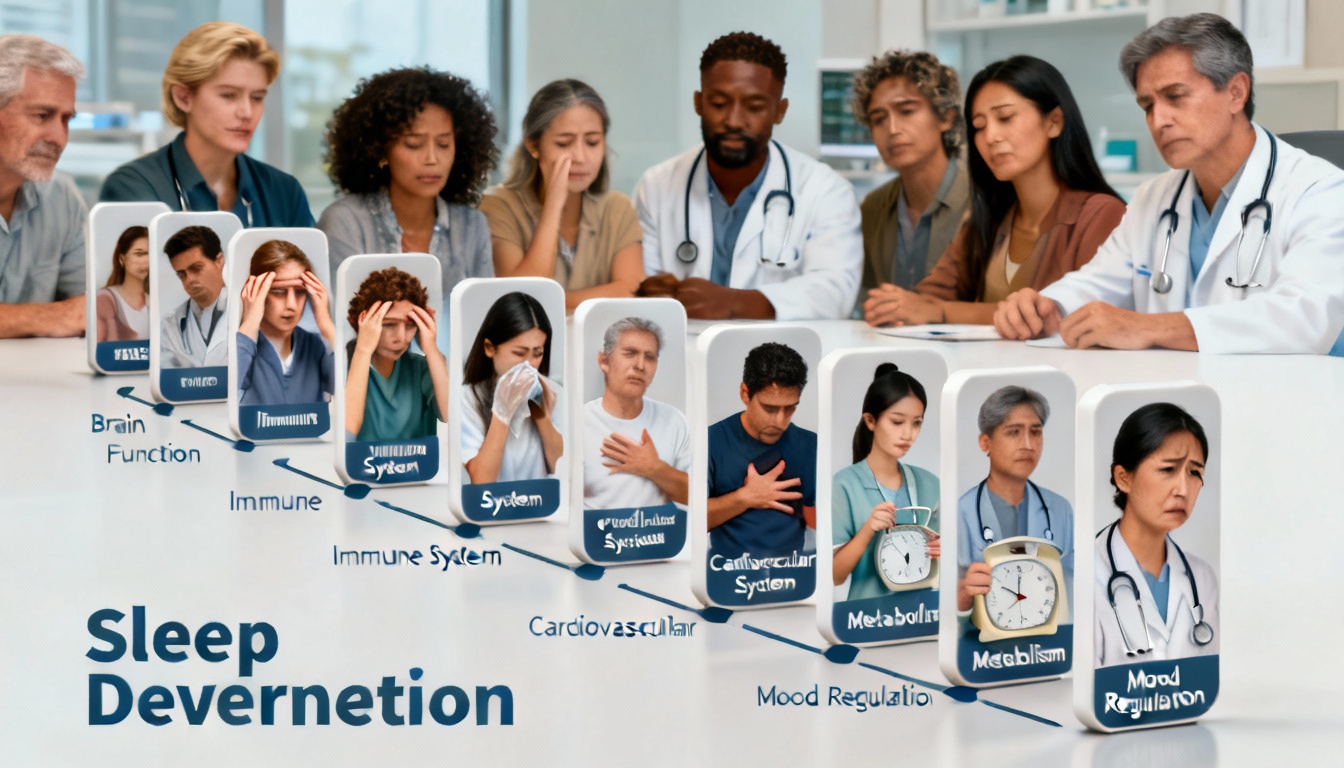 Cascade effect of sleep deprivation