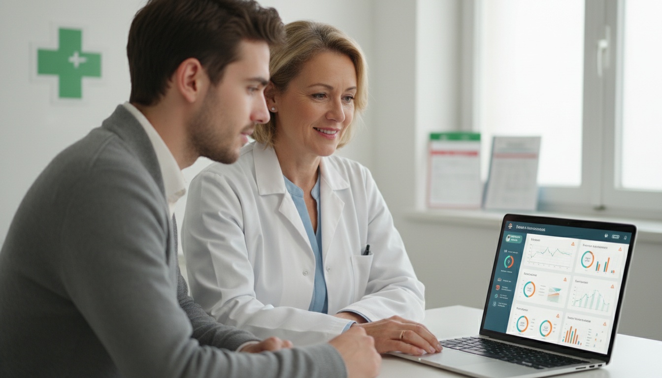 Dashboard de santé avec alertes