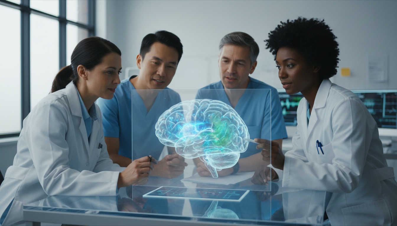 A brain making cognitive effort