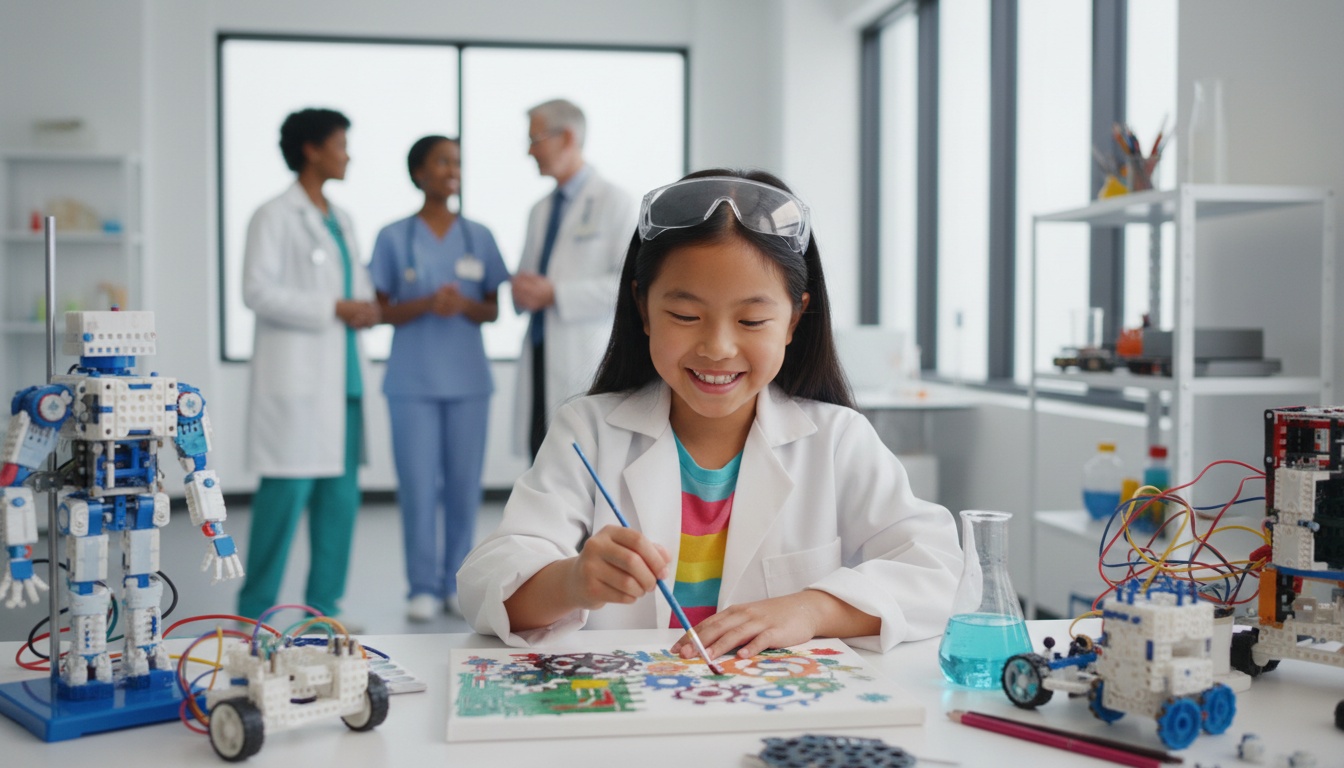 A gifted child thriving in their passion