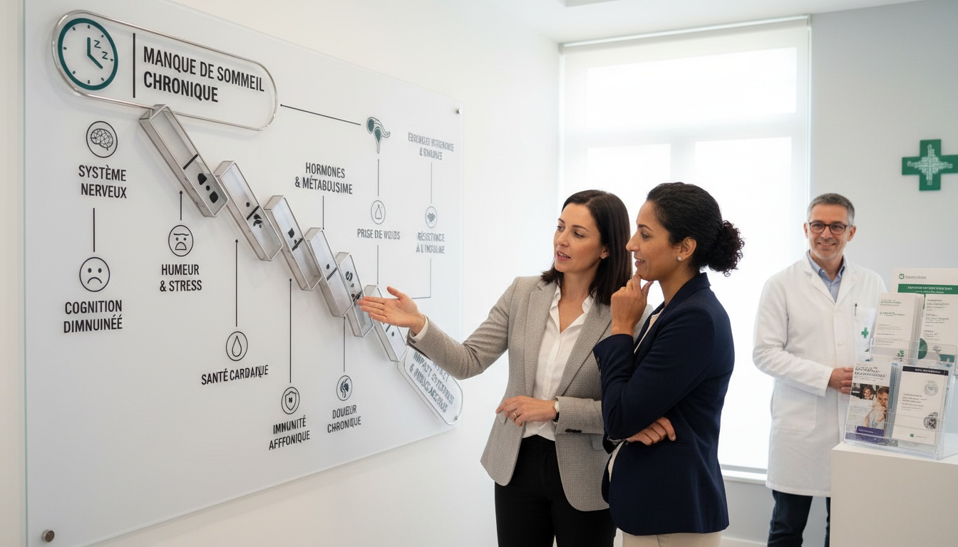 Effet cascade de la privation de sommeil