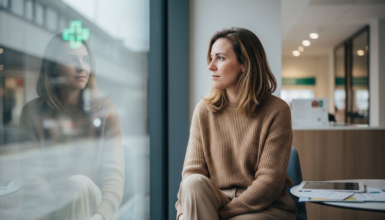 Illustration représentant l'anxiété de manière apaisante
