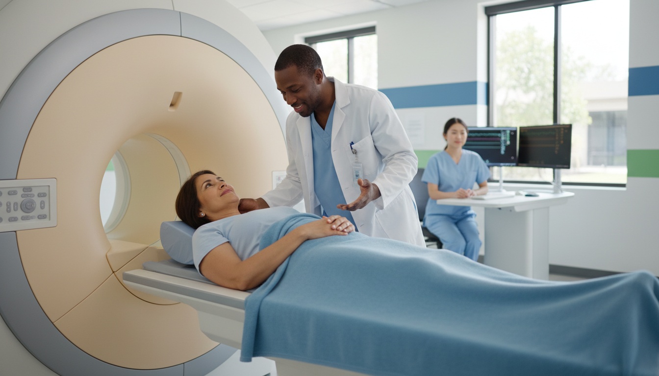 MRI machine in a modern medical environment